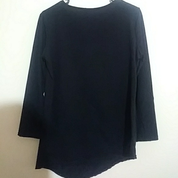 Black Asymmetrical Top - Picture 2 of 3
